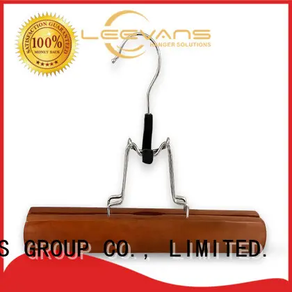 LEEVANS Custom white wooden pant hangers Suppliers for kids 1