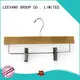 Custom white wooden clip hangers hangers factory for skirt 1