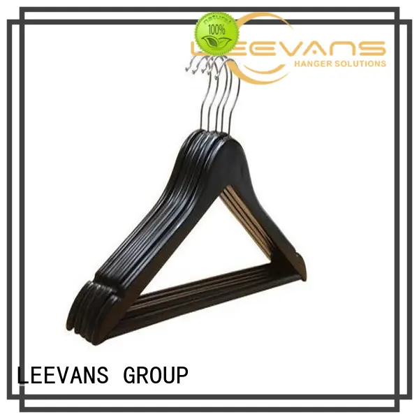 Custom light wood hangers price company for pants 1