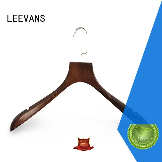 LEEVANS Best dark wood coat hangers manufacturers for pants 1