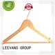 New wooden suit hangers with clips logo manufacturers for children 1