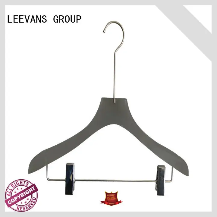 LEEVANS logo black coat hangers manufacturers for sweaters 1