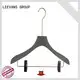 LEEVANS logo black coat hangers manufacturers for sweaters 1