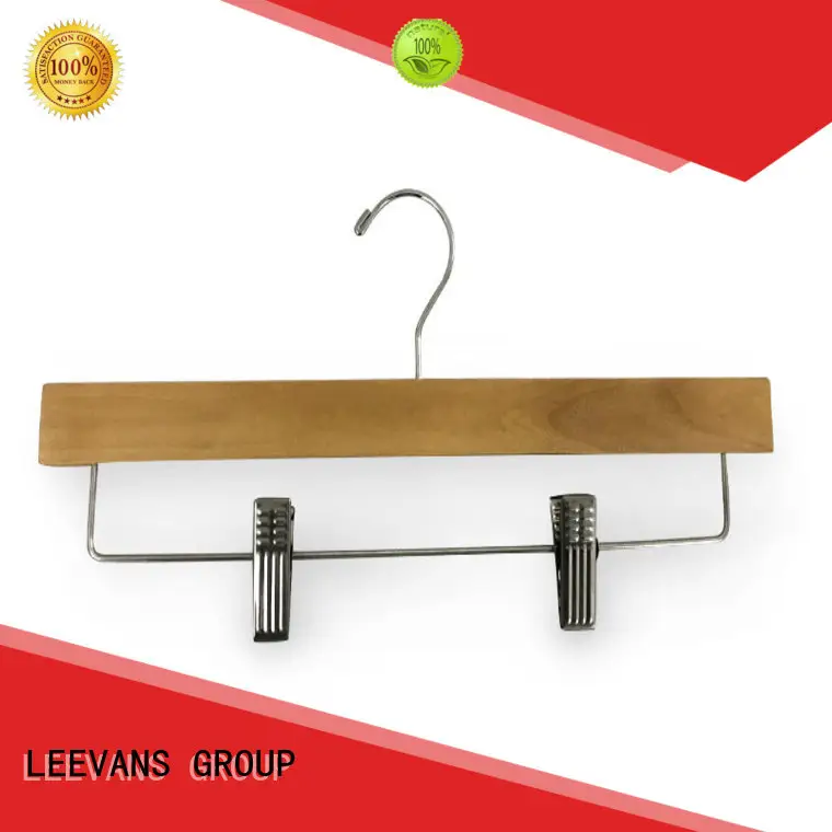LEEVANS hook dark wood hangers manufacturers for clothes 1