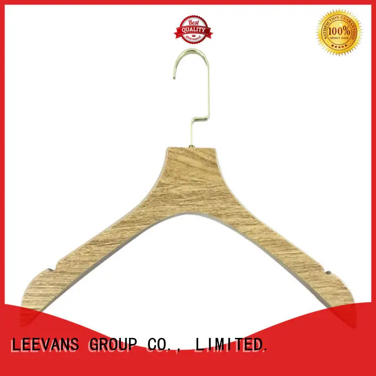 LEEVANS locking quality wooden hangers for business for pants 1