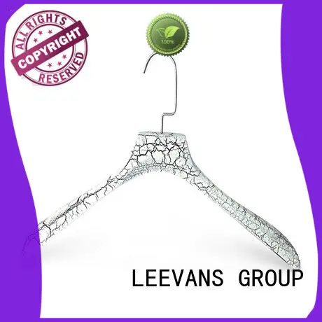 Latest non slip wooden hangers creamy factory for pants 1