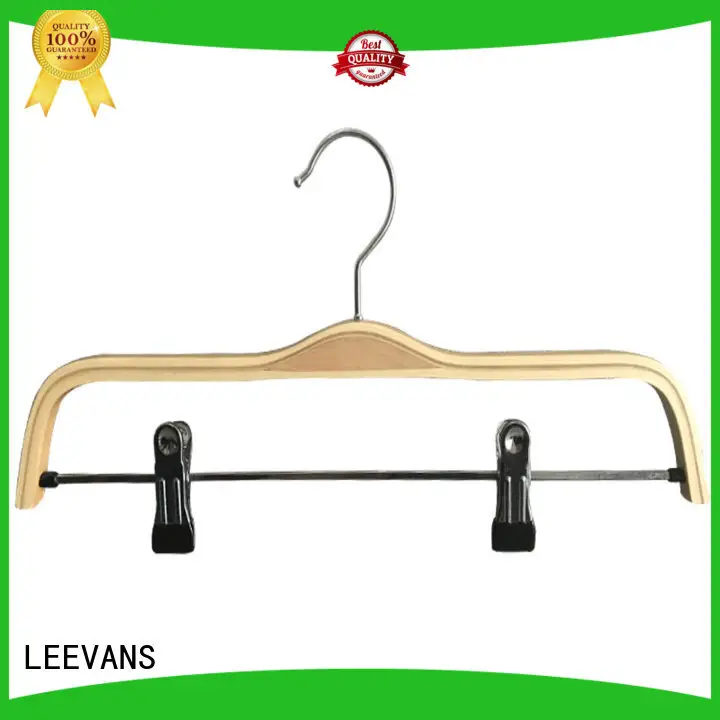 LEEVANS Best black wooden clothes hangers Supply for skirt 1