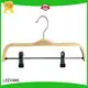 LEEVANS Best black wooden clothes hangers Supply for skirt 1