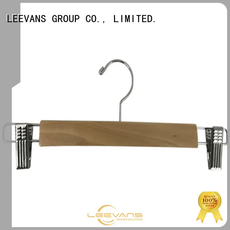 LEEVANS sales wooden suit hangers wholesale company for clothes 1