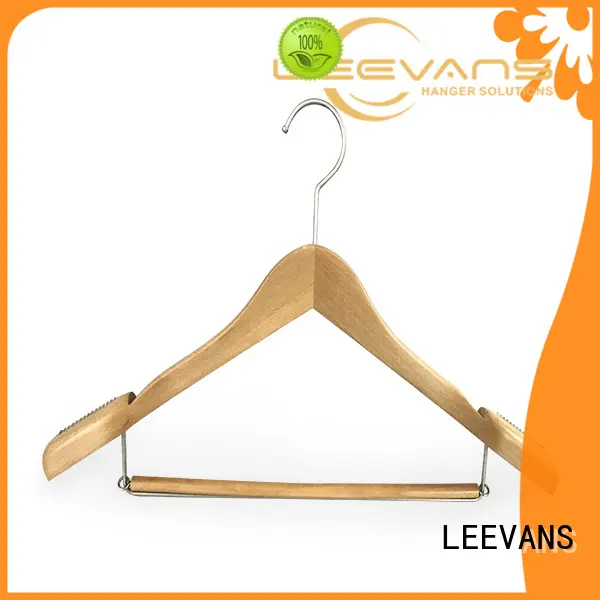Custom heavy duty wooden coat hangers quality manufacturers for pants 1