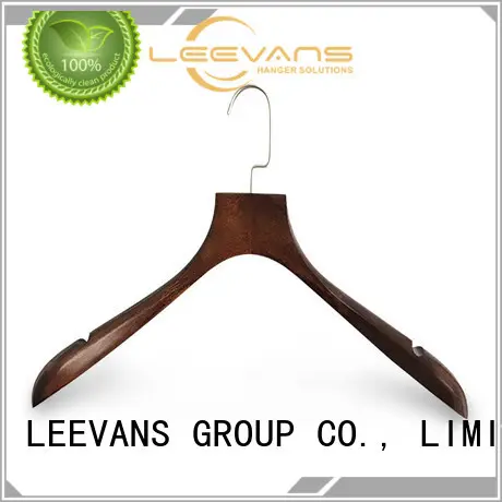 LEEVANS High-quality white wooden coat hangers Suppliers for pants 1