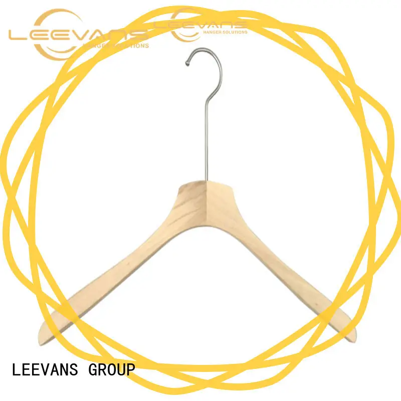 LEEVANS antirust dark wood hangers manufacturers for trouser 1