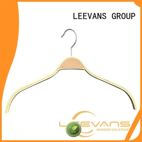LEEVANS Latest white wooden clothes hangers factory for trouser 1