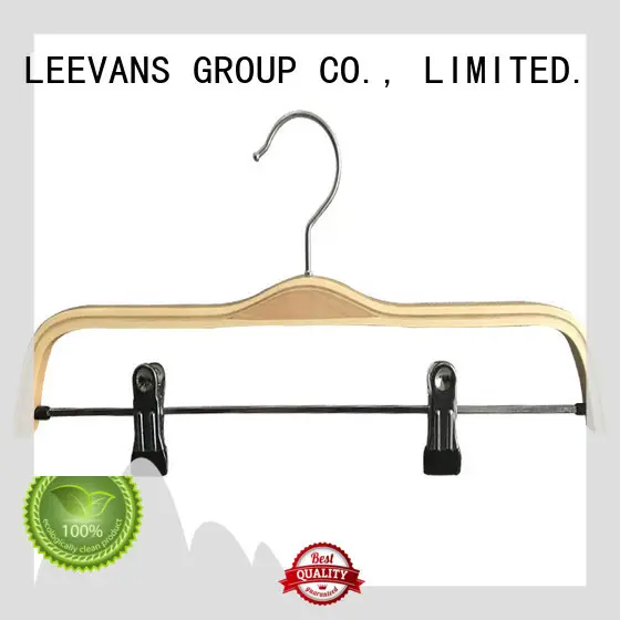 LEEVANS Custom wooden hangers manufacturers for pants 1