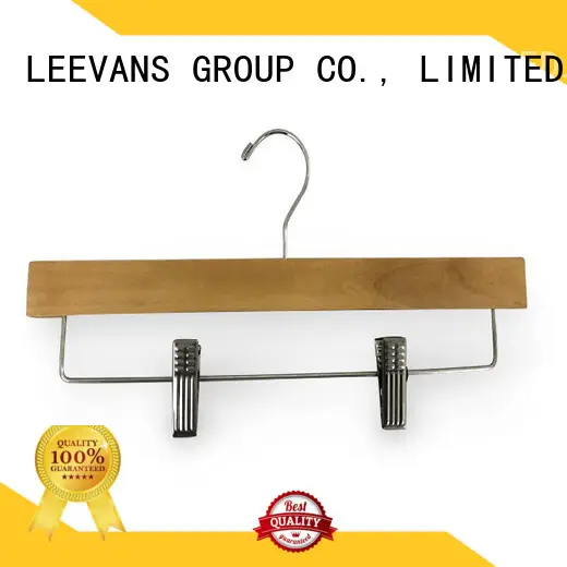 LEEVANS Custom wooden skirt hangers Suppliers for trouser 1