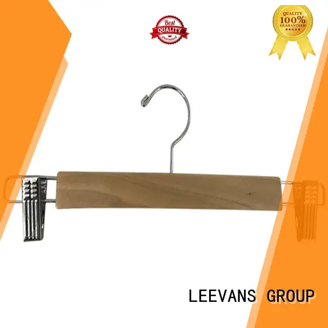 LEEVANS High-quality where to buy wooden coat hangers manufacturers for pants 1