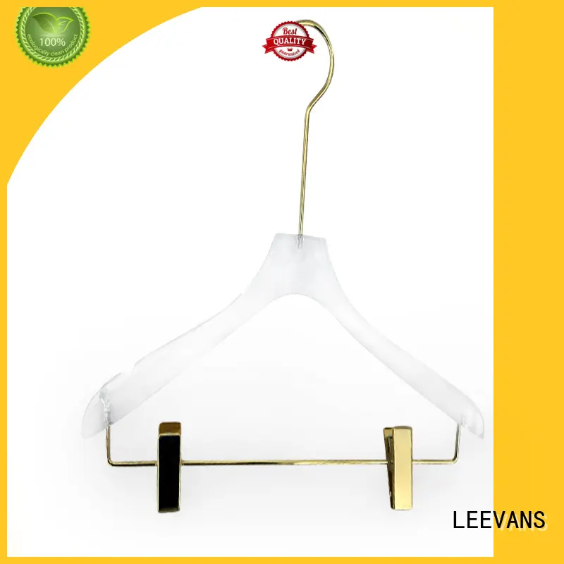 LEEVANS transparent personalized hangers for business for pant 1