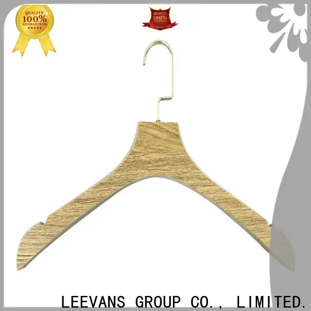 LEEVANS Top wide wooden hangers for business for trouser 1