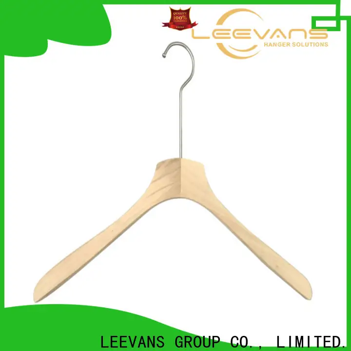 Wholesale childrens wooden coat hangers bar factory for clothes 1