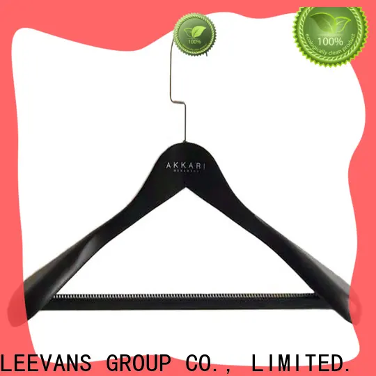 LEEVANS Best wooden suit hangers with clips factory for clothes 1