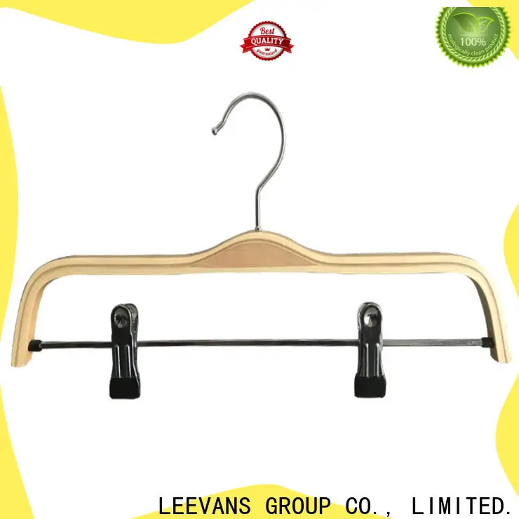 LEEVANS clothes dark wood coat hangers company for pants 1