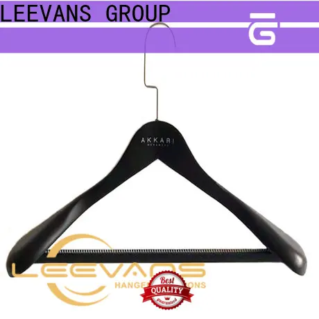LEEVANS non wooden suit hangers with clips factory for children 1