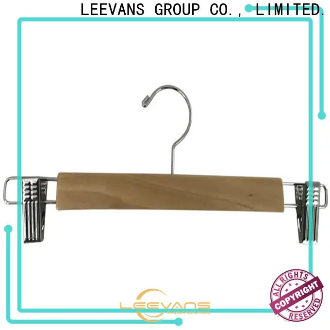 LEEVANS Wholesale wooden skirt hangers for business for skirt 1