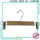 LEEVANS Wholesale wooden skirt hangers for business for skirt 1