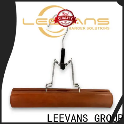 Top wooden cloth hanger creamy factory for trouser 1
