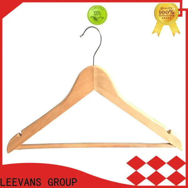LEEVANS pant cheap wooden coat hangers Supply for children 1