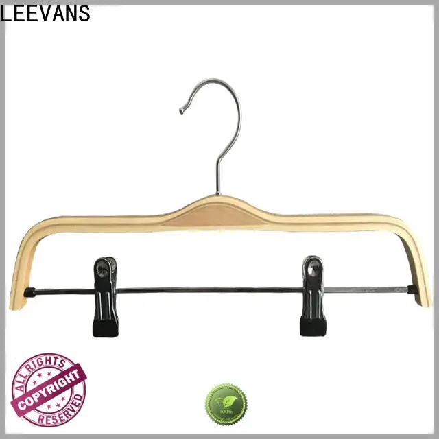 Wholesale wooden shirt hangers rubber company for kids 1