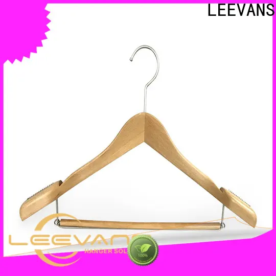 LEEVANS High-quality wooden laundry hanger factory for trouser 1