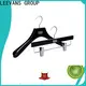 LEEVANS Custom wooden baby hangers for business for skirt 1