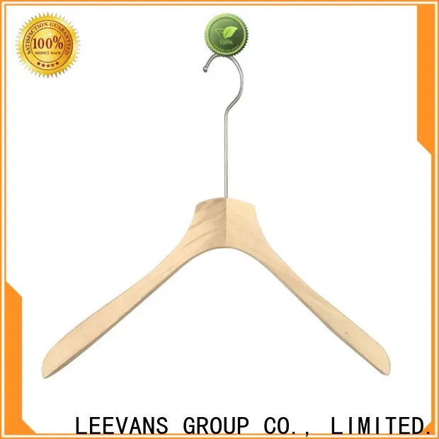LEEVANS finish black wooden hangers wholesale Suppliers for trouser 1