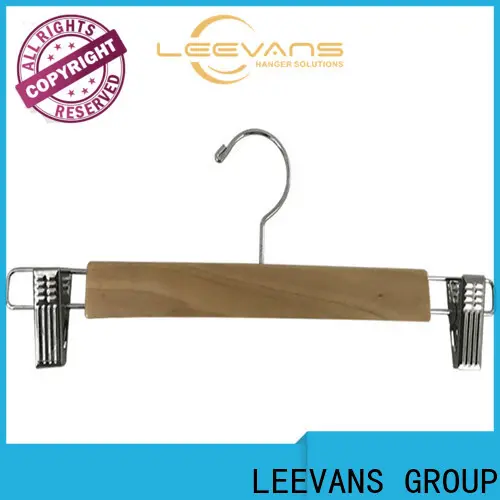 Top wooden pants hangers with clips or manufacturers for children 1