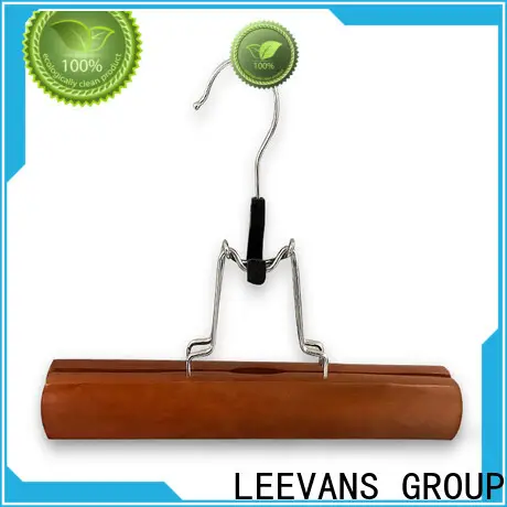 LEEVANS natural quality coat hangers for business for pants 1