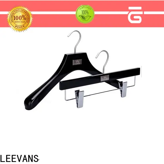 New dark wood coat hangers design company for trouser 1