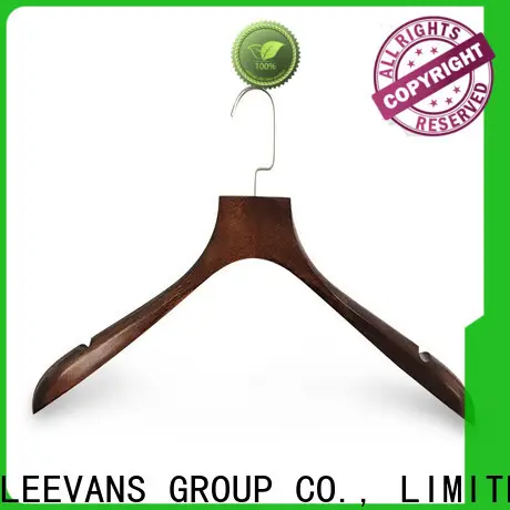 LEEVANS Wholesale light wood hangers company for clothes 1