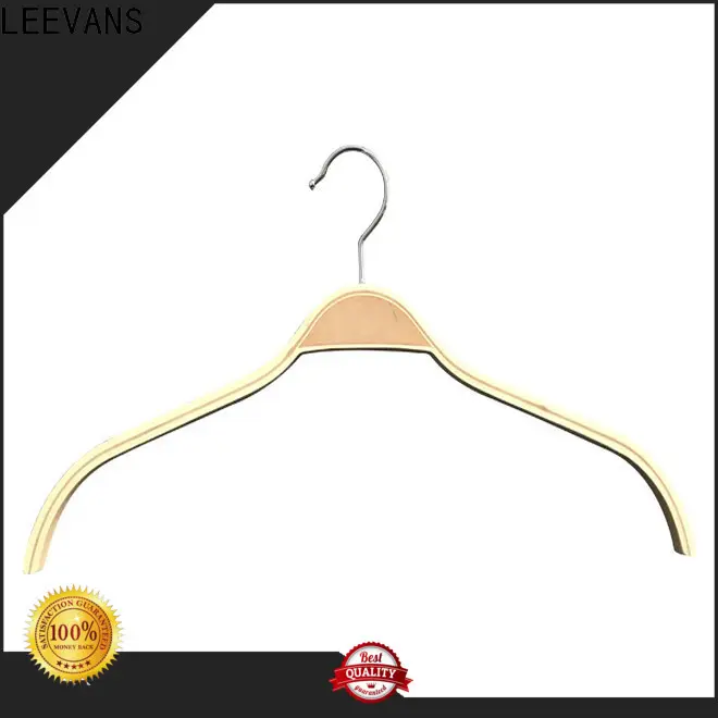 LEEVANS Wholesale wooden shirt hangers Suppliers for skirt 1