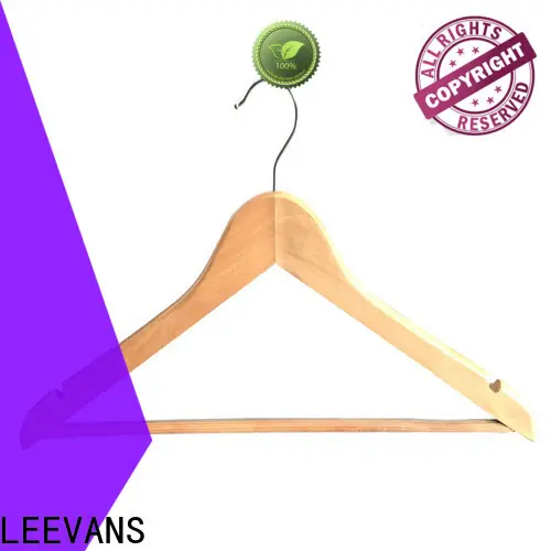 LEEVANS quality wooden jacket hangers manufacturers for pants 1