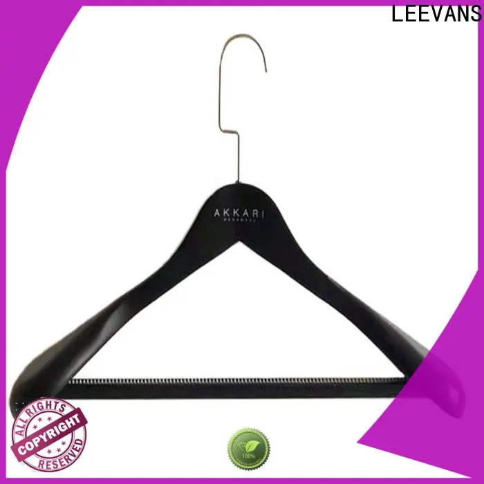 LEEVANS New black wooden hangers Supply for clothes 1