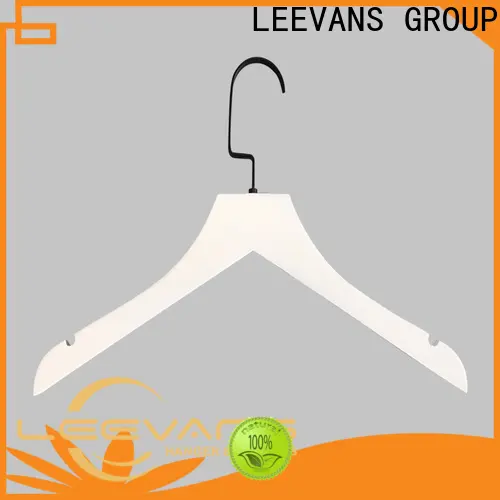 LEEVANS children white wooden hangers wholesale manufacturers for clothes 1
