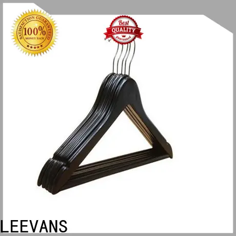New black wooden coat hangers extension for business for skirt 1