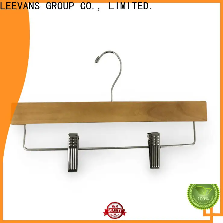 LEEVANS antirust wooden dress hangers company for pants 1