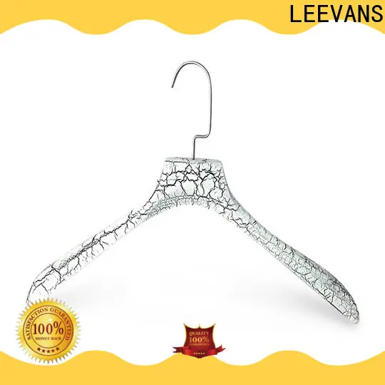 LEEVANS Best small wooden coat hangers manufacturers for pants 1