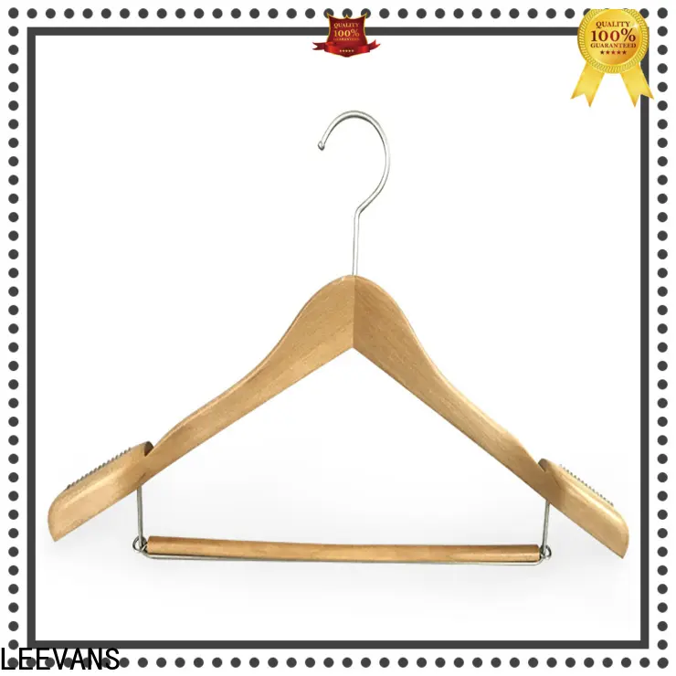 LEEVANS surface pink wooden hangers Supply for trouser 1