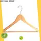 Wholesale clothes hanger clips luxury wooden factory for clothes 1