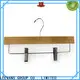 Custom white wooden pant hangers antirust Supply for pants 1