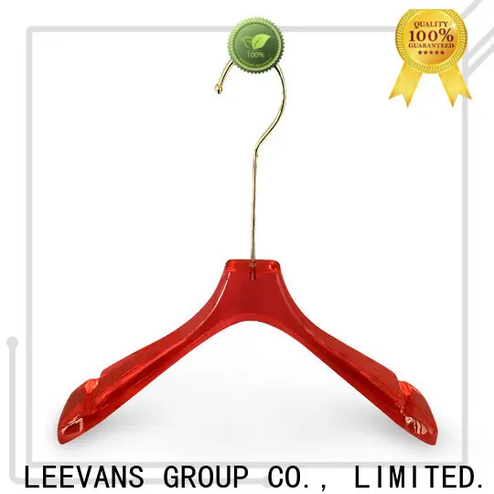 LEEVANS Wholesale acrylic clothes hangers factory for jackets 1