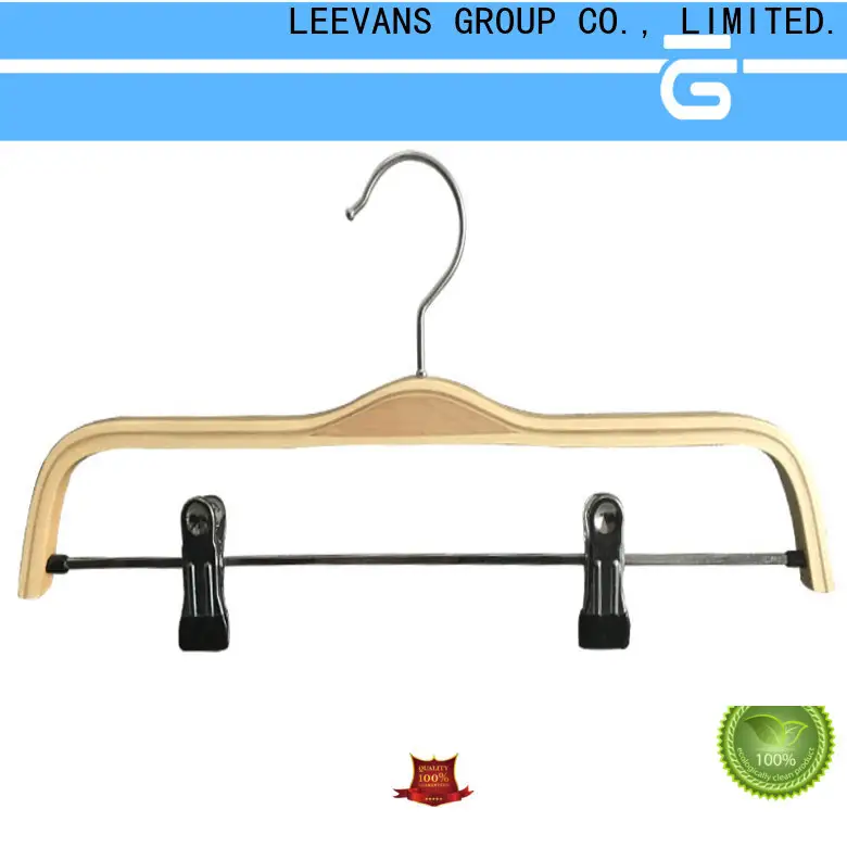 Wholesale black wooden coat hangers top factory for trouser 1